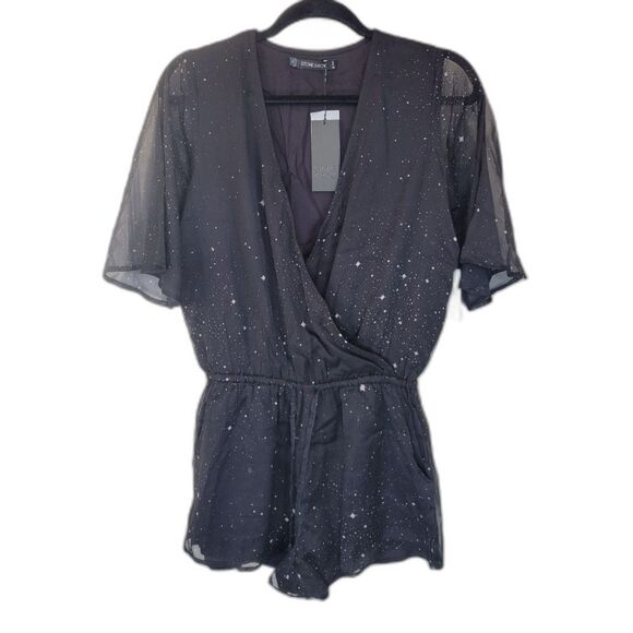 Stone Row Hook it Up Constellation Star Romper - Picture 2 of 5